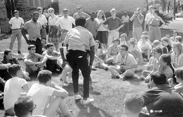 Cordell Hull Reagon Leading Nonviolence Training, 1964