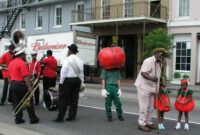 Brass Band and a Disgruntled Tomato, Preparing for Tomato Fest Second Line